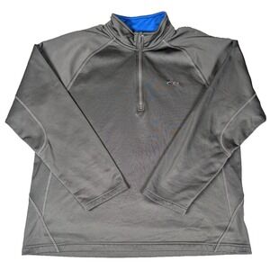 C9 by Champion Men's XL Black Gray Quarter Zip Pullover Athletic Fleece Top